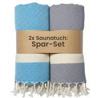 furora HOLIDAY Saunatuch Saunahandtuch Saunatuch Damen + Herren, Hamamtuch groß 100x200 XXL