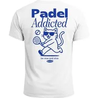 Neverless Print-Shirt Herren T-Shirt Backprint Padel Tennis Sport Funshirt aus Baumwolle mit Print
