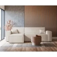 Selsey Ecksofa SCARLO, mit Schlaffunktion, Bettkasten und Bouclé-Bezug