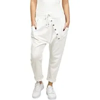 Mississhop Boyfriend-Hose Damen Baumwollhose Hose Sweatpants Jogginghose Baumwolle M.295