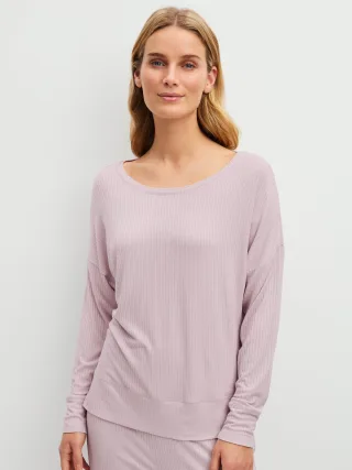 CALIDA - DAMEN Shirt langarm violet ice - Gr. - L