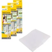 SCHELLENBERG Fliegengitter-Gewebe Maxi für große Fenster, (Packung, 3-St), Insektenschutz und Mückenschutz, 150 x 300 cm, anthrazit und weiß