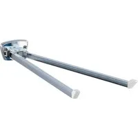 WENKO Handtuchhalter Basic, mit 2 Handtuchstangen