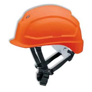 uvex pheos S-KR Schutzhelm mit Lüftung - mit Drehradsystem - gekürztem Schirm  orange 52 cm - 61 cm - 9772234