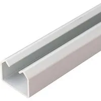 LYSEL® U-Laufschiene Lysel® Laufschiene Schiebetür Schiene Aluminium eloxiert 25x19mm Länge, (1-tlg), 2000 x 25 x 19 mm [L x B x H]