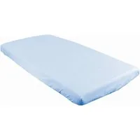 BabyLux Spannbettlaken BABYLUX SPANNBETTLAKEN 60x120 cm Spannbetttuch Baumwolle Kinder Baby, Blau