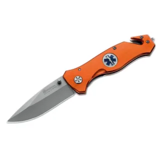 Rettungsmesser Magnum by Böker "MEDIC" | Sanitäter | Einhandbedienung | orange | Gurtmesser