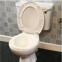 DocMed Bidet Transportables Bidet, Rund, Einfach auf Toilette legen, Leicht und tragbar, Universelle Maße Abgang, Spar Set, 1 tlg.