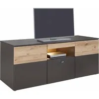FORTE Lowboard Como, TV-Board, LED Beleuchtung, Soft Close, Stauraum, 149,8/59,3/52 cm