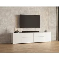 OTTO home Lowboard Metric,Breite 195cm, grifflose Lowboard 2Klappen/2Schubkästen/2Tür, TV-Schrank mit viel Stauraum, TV-Board