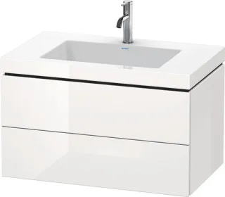 Duravit L-Cube c-bonded Set wandhängend Weiß Hochglanz 800x480x500 mm - LC6927O2222 LC6927O2222