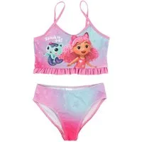 United Labels® Bustier-Bikini Gabby's Dollhouse Bikini mit Rüschen Zweiteiler Schwimmanzug