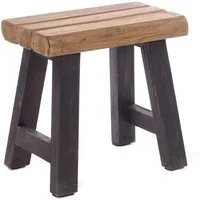 DESIGN DELIGHTS Hocker SITZHOCKER "RUSTIC", 41x42x24cm (HxBxT), Holz massiv, Holzhocker, 0