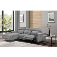 OTTO home Ecksofa LUND Cord, L-Form, 261 cm, man. o. elektr. Relaxfunktion (mit USB-A), USB-C bei elektrischer Variante und Kopfteilverstellung