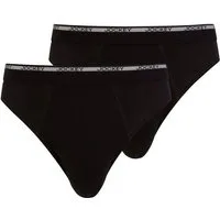 Jockey Slip Modern Classic (2er Pack) mittlere Bundhöhe, ohne Eingriff