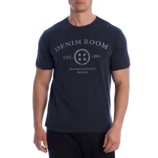 Herren Bedrucktes Baumwollkurzarm-T-Shirt HS24MTS19