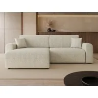 MIRJAN24 Ecksofa Floryn L Cord, mit Schlaffunktion und Bettkasten, mit zwei Dekokissen, 245x145x82 cm