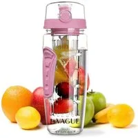 LA VAGUE Trinkflasche VITALITY Trinkflasche mit Einsatz, Trinkflasche mit Früchtesieb für perfekt aromatisierte Getränke