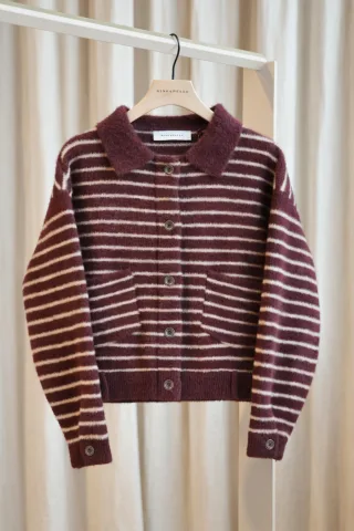 Rino&Pelle - Bubbly.5012611 chocolate bean oat striped - Gr. - S