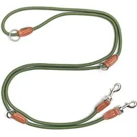 Leisegrün Hundeleine Hundeleine große Hunde Führleine 3m verstellbar mit 2 Karabiner, Nylon