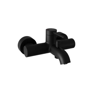 VitrA Minimax Round Einhebel-Wannenfüll- und Brausearmatur Aufputzmontage Schwarz Matt,A4354836EXP A4354836EXP