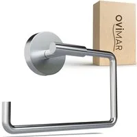 ovimar Toilettenpapierhalter Sejero (1-St), aus Edelstahl in Silber zur Zum Bohren