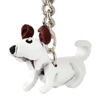 Jack Russell Terrier Schl?sselanh?nger aus Leder