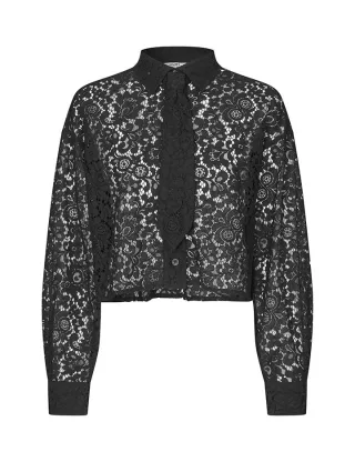 mbym - Bluse - Emele Tie schwarz - Gr. - M