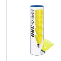 Yonex Badmintonball Mavis 350 Nylon gelb Dose 6er, Geschwindigkeit: mittel