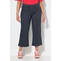 Ulla Popken Regular-fit-Jeans Jeansculotte Mary weites Bein Elastikbund