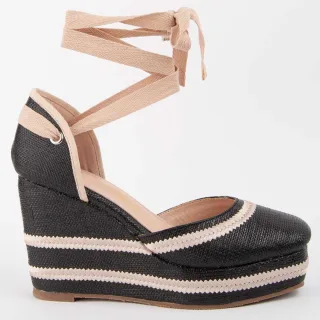 Montevita Espadrille Mit Keilabsatz Balenci11 Schwarz