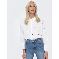 ONLY Hemdbluse ONLNEW LINA GRACE LS EMB SHIRT NOOS WVN