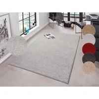 HANSE Home Teppich Pure 100 Kurzflor, rechteckig, Höhe: 13 mm, Kurzflor, uni, umkettelt, Läufer, Wohnzimmer, Kinderzimmer, Flur