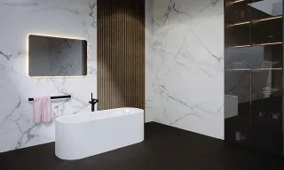Riho Devotion Free Freistehende Oval-Badewanne 180 x 71 x 60 cm, Sonderaktion !!! B095001005
