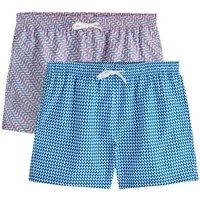 Next Badeshorts 2er-Pack Badeshorts mit Geo-Print 5{dq} (2-St)