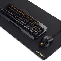 Titanwolf Mechanisches Keyboard, Mouse & XXL Mousepad Gaming Bundle Tastatur-, Maus- und Mauspad-Set, (Spar-Set, 3 St), 900x400 Mauspad, Keyboard mit Anti-Ghosting + LED, Maus mit 10800dpi