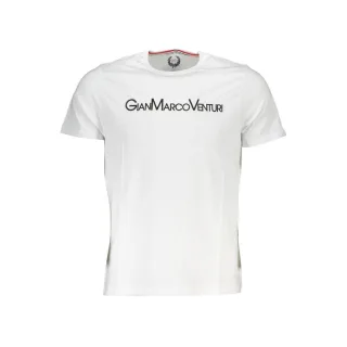 Gianmarco Venturi Weißes Baumwoll-Herren-T-Shirt