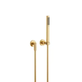 Dornbracht Schlauchbrausegarnitur mit Einzelrosetten TARA 27802892 Messing gebürstet (23kt Gold)(DF 27802892-280010