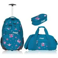 ELEPHANT Schulrucksack Schultrolley Trolley Hero Signature Schulrucksack (3 Teile Set), Rucksacktrolley Schule Rucksack Trolly, Sporttasche, Mäppchen Box +tsm