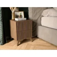 MOEBLO Nachttisch Entia (Eiche Artisan mit Schubladen, 1-St., Nachtkommode Nachtschrank Nachtkonsole Beistelltisch Schlafzimmer), (HxTxB):52x40x40 cm