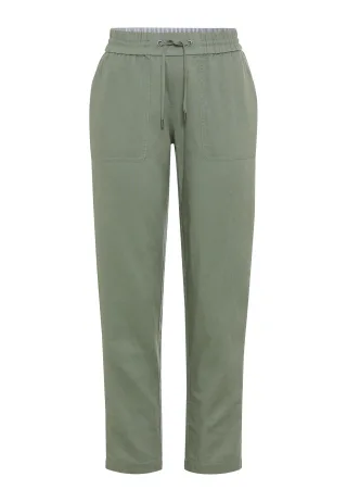 Olsen - Trousers Casual Cropped khaki - Gr. - 44