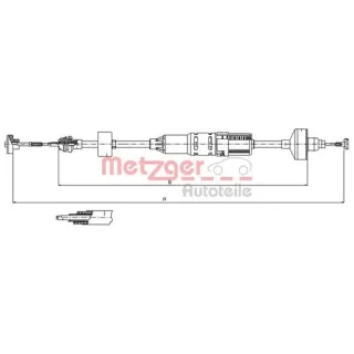 Metzger Kupplungsseil VW Golf 3 Vento 10.3443