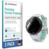 smartect Displayschutzfolie TPU Schutzfolie Klar für Garmin Forerunner 265s, Set, 3 Stück, Panzerfolie Bildschirm Displayfolie