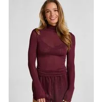 Hunkemöller Pyjama super soft Turtleneck shirt with Cashmere