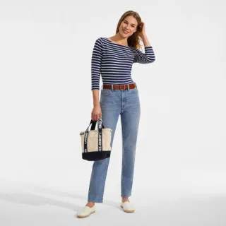 Straight Fit Recover High Waist Jeans, Damen, size: regular, Blau, Baumwoll-Mischung, by Lands' End