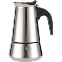 GarveeMore Topf-Set Edelstahl Moka Topf mit ergonomischem Griff,6 Tassen