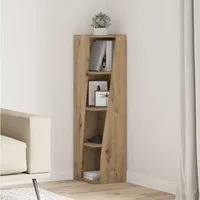 vidaXL Eckschrank Eckschrank Artisan-Eiche 27,5x27x102cm Holzwerkstoff