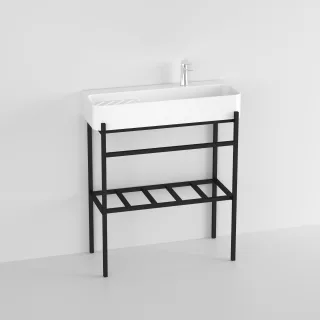 Neuesbad Badmöbel-Set (Waschtisch und Konsole), Breite: 800mm, Tiefe: 310mm NB1STD806001