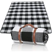 Picknickdecke 200x200cm Reisedecke Wasserdicht,mit Tragegriff,für Outdoor,Camping, Clanmacy, Faltbar, Aufrollbar, Isoliert, Ultraleicht, tragbar, Wasserabweisend
