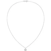 CHRIST Collier CHRIST Damen-Kette 585er Weißgold 1 Diamant